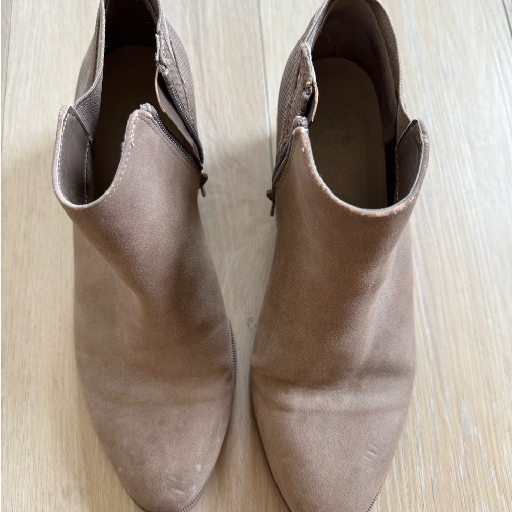 Tan Suede Ankle Boots